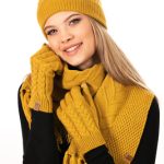 set schal und mütze damen